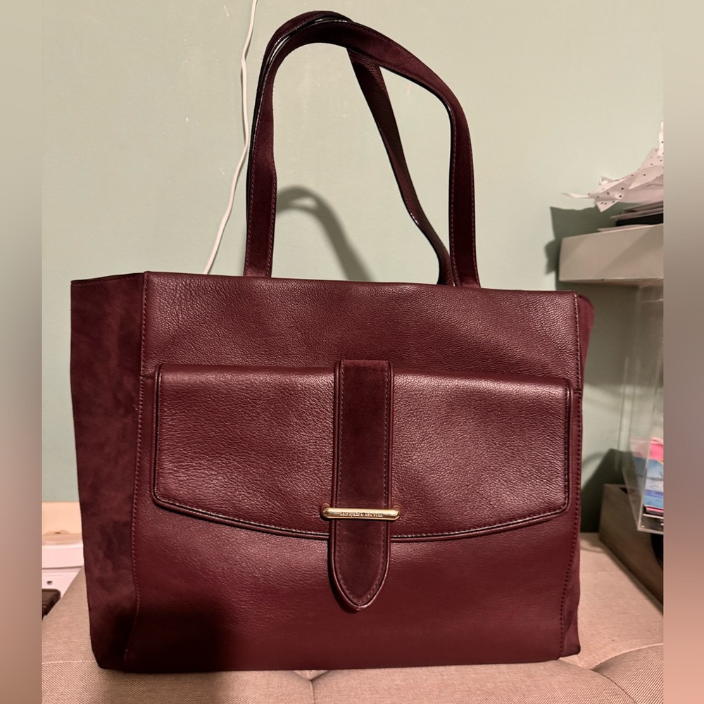 EUC Wine color Kate Spade Roselyn Hunts Place Tote